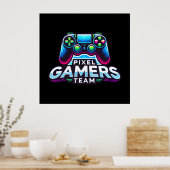 Pixel Gamers Team - Next Gen Player Poster (Küche)