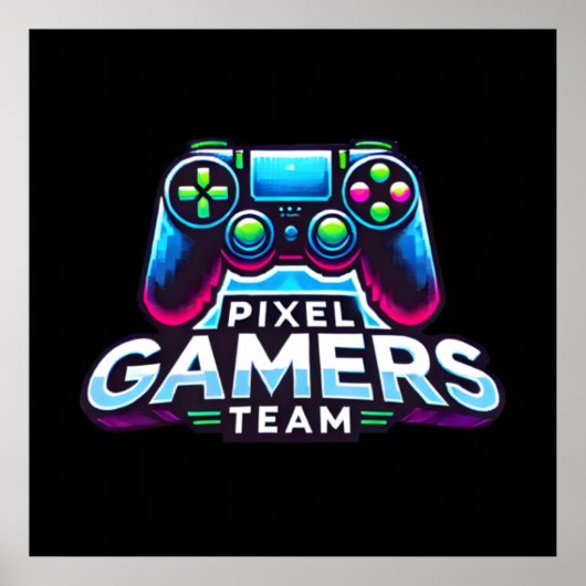 Pixel Gamers Team - Next Gen Player Poster (Vorne)