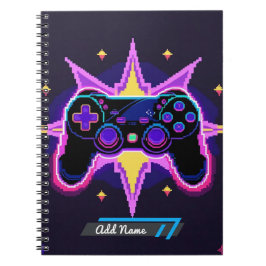 Pixel Gaming-Controller-Notebook - Bearbeitungsnam Notizblock