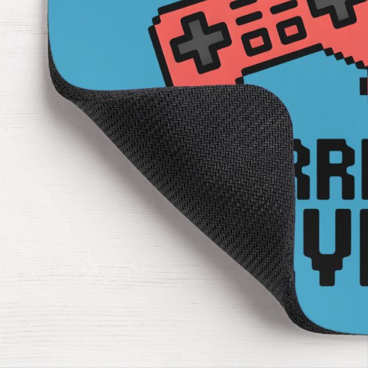 Pixel Gaming Couple Level Up Design Mousepad (Ecke)