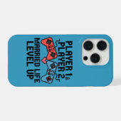Pixel-Gaming-Paar-Level-Design iPhone Hülle (Rückseite (Horizontal))