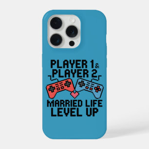 Pixel-Gaming-Paar-Level-Design iPhone 15 Pro Hülle