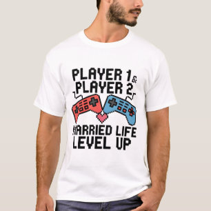 Pixel-Gaming-Paar-Level-Design T-Shirt