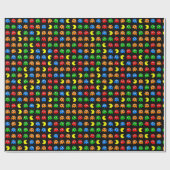 Pixel-Geist-Arcade-Spieler-Geburtstagsdesign Geschenkpapier (Flach)