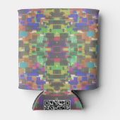 Pixel, Gemustert über den Farben des Regenbogens Dosenkühler (Vorderseite)