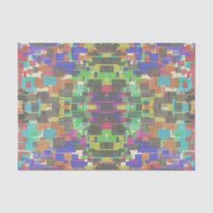 Pixel, Gemustert über den Farben des Regenbogens Seidenpapier