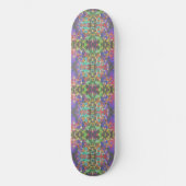 Pixel, Gemustert über den Farben des Regenbogens Skateboard (Vorderseite)