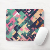 Pixel geometrisch mousepad (Mit Mouse)