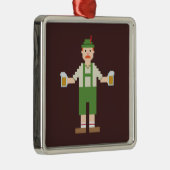 Pixel German Silbernes Ornament (Rechts)
