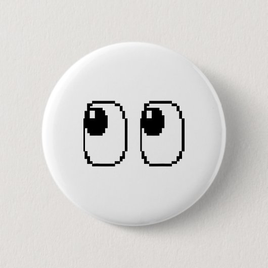Pixel Ghost Eyes Halloween Game Group-Kostüm Button (Vorderseite)