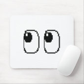 Pixel Ghost Eyes Halloween Game Group-Kostüm Mousepad (Mit Mouse)