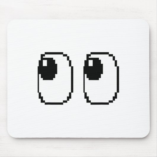 Pixel Ghost Eyes Halloween Game Group-Kostüm Mousepad (Vorne)