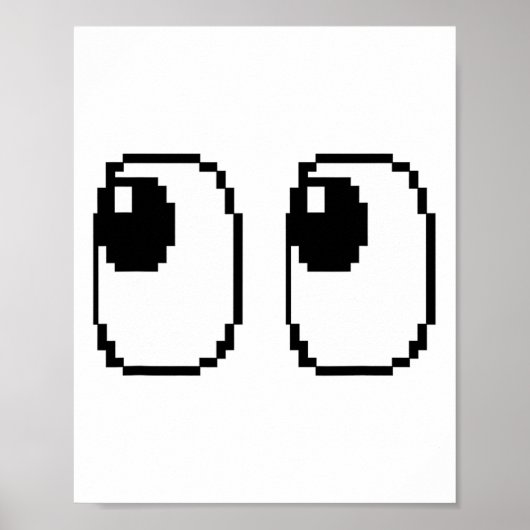 Pixel Ghost Eyes Halloween Game Group-Kostüm Poster (Vorne)
