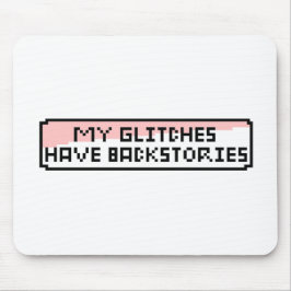 Pixel Glitch Chat - Funny Retro Gamer Mousepad