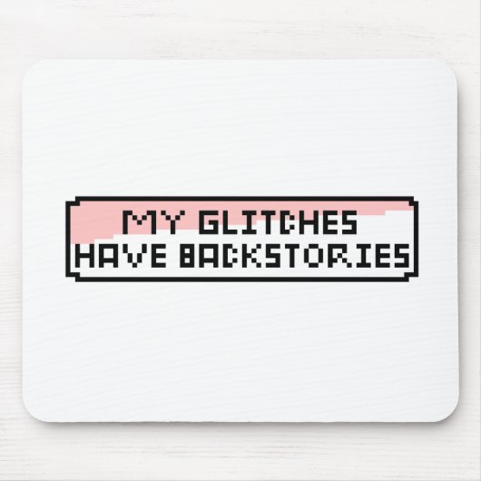 Pixel Glitch Chat - Funny Retro Gamer Mousepad (Vorne)