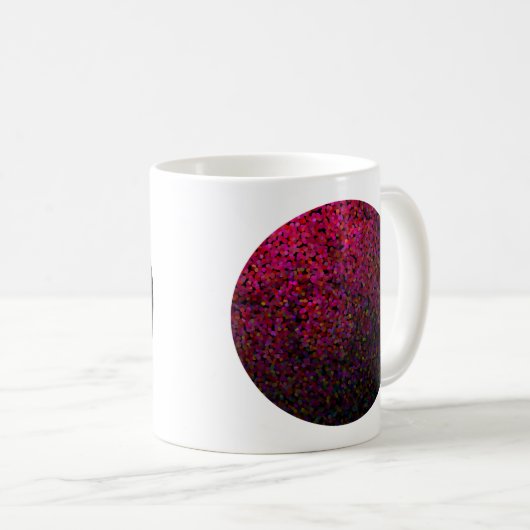 Pixel Glitch Red Kaffeetasse (VorderseiteRechts)
