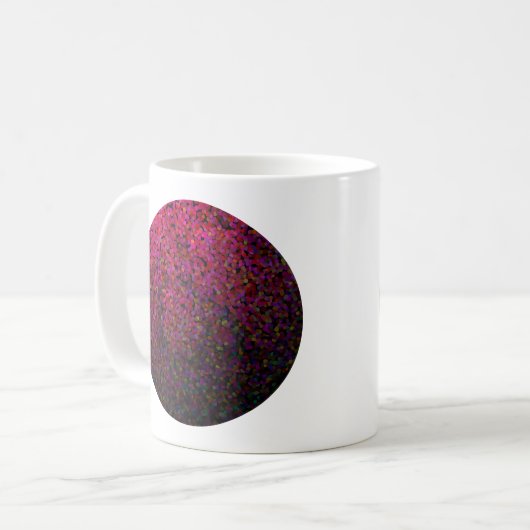 Pixel Glitch Red Kaffeetasse (Vorderseite Links)