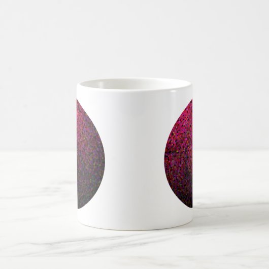 Pixel Glitch Red Kaffeetasse (Mittel)