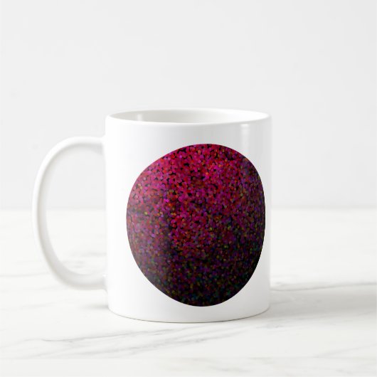 Pixel Glitch Red Kaffeetasse (Links)