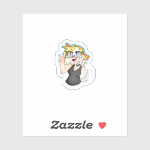 Pixel-Gloryheart-Aufkleber Aufkleber