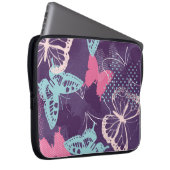 Pixel-Graffiti-Schmetterlinge in einer hübschen Fa Laptopschutzhülle (Vorne Rechts)