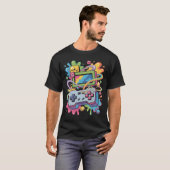 Pixel Graffiti Storm T-Shirt (Vorne ganz)