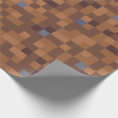 Pixel-Gras-Gamer-Geburtstag  Geschenkpapier (Ecke)