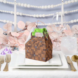 Pixel-Gras-Geburtstag für Gamer  Geschenkschachtel