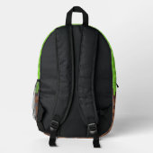 Pixel grass gamer birthday  bedruckter rucksack (Rückseite)