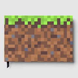 Pixel grass gamer birthday  gästebuch