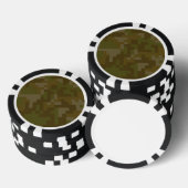Pixel Green Army Camouflage Muster Pokerchips (Stapel)
