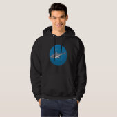 Pixel-Hai Unterwasser Hoodie (Vorne ganz)