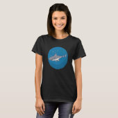 Pixel-Hai Unterwasser T-Shirt (Vorne ganz)