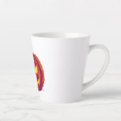 Pixel Halloween Pumpkin Milchtasse (Rechts)