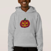 Pixel Halloween Pumpkin - Retro-8-Bit-Spooky-Desig Hoodie (Vorderseite)