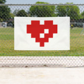 Pixel Heart 8 Bit-Liebe Banner (Insitu)