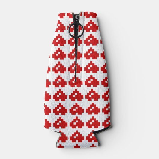 Pixel Heart 8 Bit-Liebe Flaschenkühler (Rückseite)