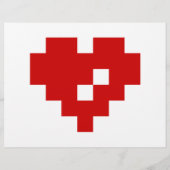 Pixel Heart 8 Bit-Liebe Flyer (Hinten)