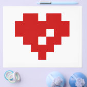 Pixel Heart 8 Bit-Liebe Flyer (Einzeln)