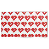 Pixel Heart 8 Bit-Liebe Kissenbezug (Vorderseite-Links)
