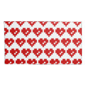 Pixel Heart 8 Bit-Liebe Kissenbezug (Rückseite-Rechts)