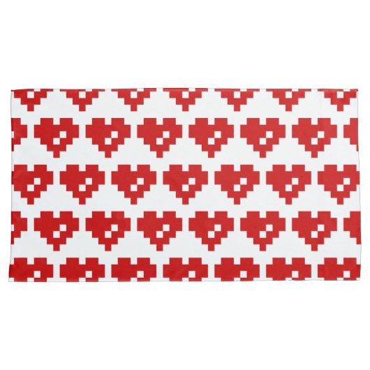 Pixel Heart 8 Bit-Liebe Kissenbezug (Vorderseite-Rechts)