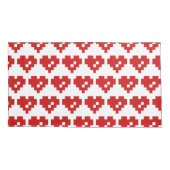 Pixel Heart 8 Bit-Liebe Kissenbezug (Rückseite-Links)