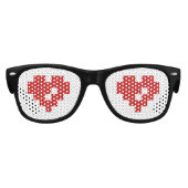 Pixel Heart 8 Bit-Liebe Partybrille (Vorderseite)