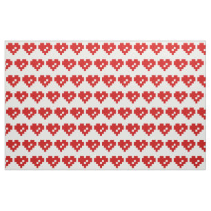 Pixel Heart 8 Bit-Liebe Stoff