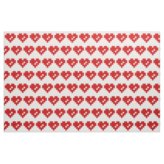 Pixel Heart 8 Bit-Liebe Stoff (Yard (91,4 cm))