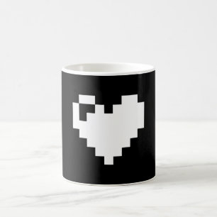 Pixel Heart 8 Bits Kaffeetasse