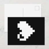 Pixel Heart 8 Bits Postkarte (Vorne/Hinten)
