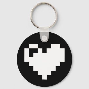 Pixel Heart 8 bits Schlüsselanhänger