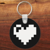 Pixel Heart 8 Bits Schlüsselanhänger (Vorderseite)